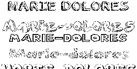 Coloriage Marie-Dolores