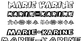 Coloriage Marie-Karine