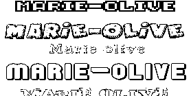 Coloriage Marie-Olive