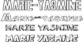 Coloriage Marie-Yasmine