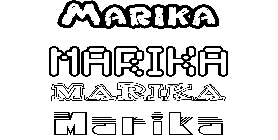 Coloriage Marika