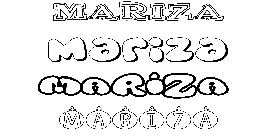 Coloriage Mariza