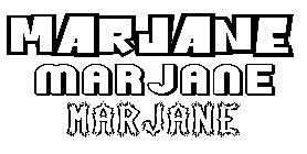 Coloriage Marjane