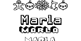 Coloriage Marla