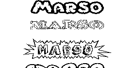 Coloriage Marso