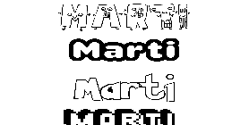 Coloriage Marti