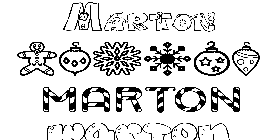 Coloriage Márton