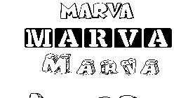 Coloriage Marva
