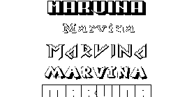 Coloriage Marvina