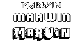 Coloriage Marwin