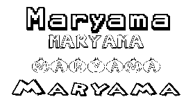 Coloriage Maryama
