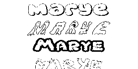 Coloriage Marye