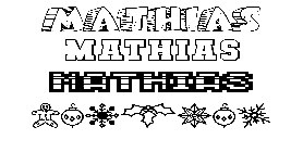 Coloriage Mathias