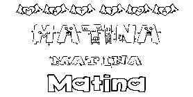 Coloriage Matina