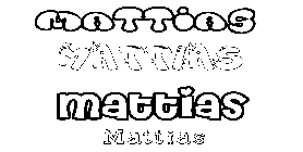 Coloriage Mattias