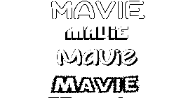 Coloriage Mavie