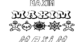 Coloriage Maxim