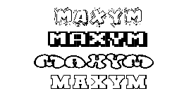 Coloriage Maxym