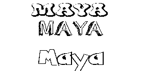 Coloriage Maya