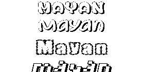 Coloriage Mayan