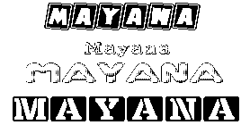 Coloriage Mayana