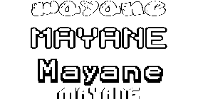 Coloriage Mayane