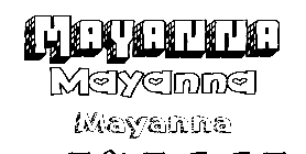 Coloriage Mayanna