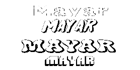 Coloriage Mayar