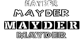 Coloriage Mayder