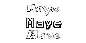 Coloriage Maye