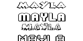 Coloriage Mayla