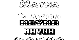 Coloriage Mayna