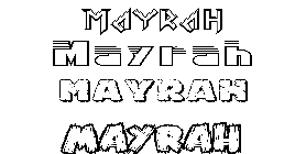 Coloriage Mayrah