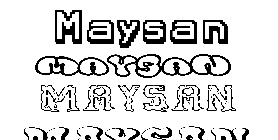 Coloriage Maysan