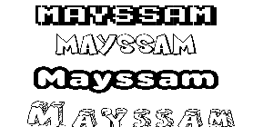 Coloriage Mayssam