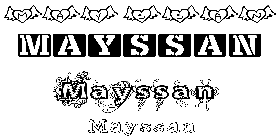 Coloriage Mayssan