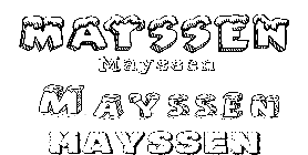 Coloriage Mayssen