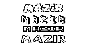 Coloriage Mazir