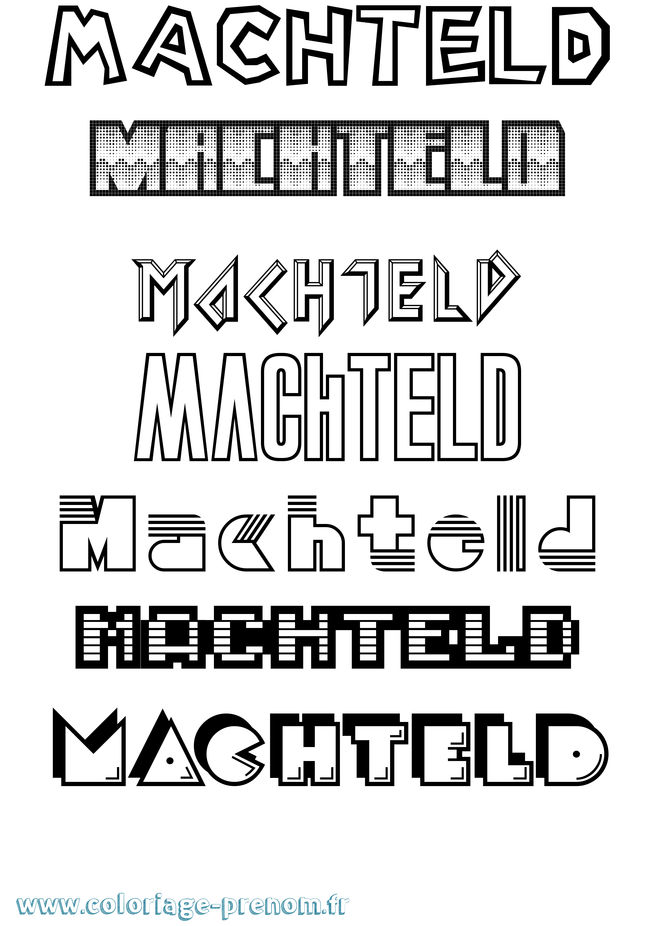Coloriage Machteld Jeux Vidéos Coloriage prénom Machteld Jeux Vidéos