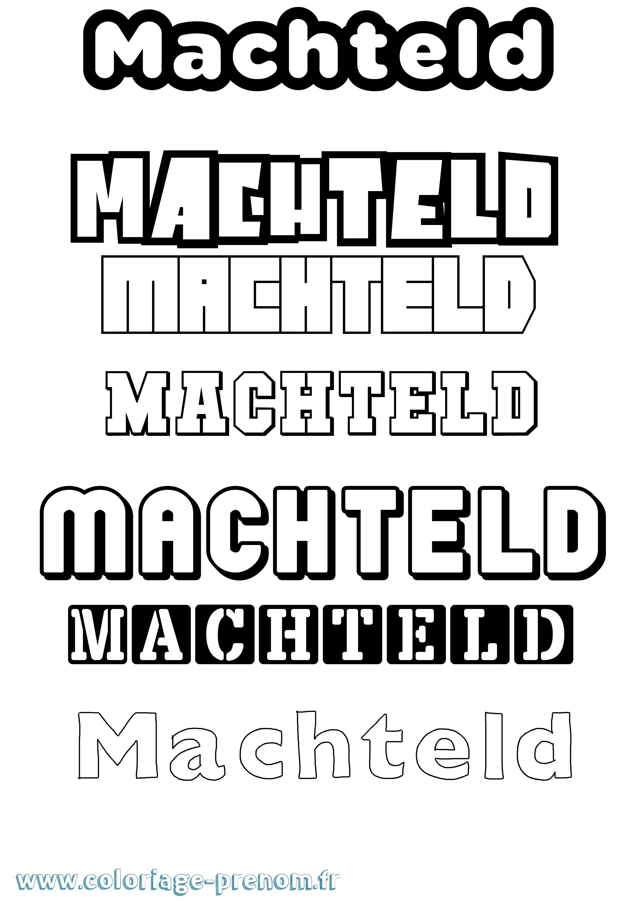 Coloriage Machteld Simple Coloriage prénom Machteld Simple