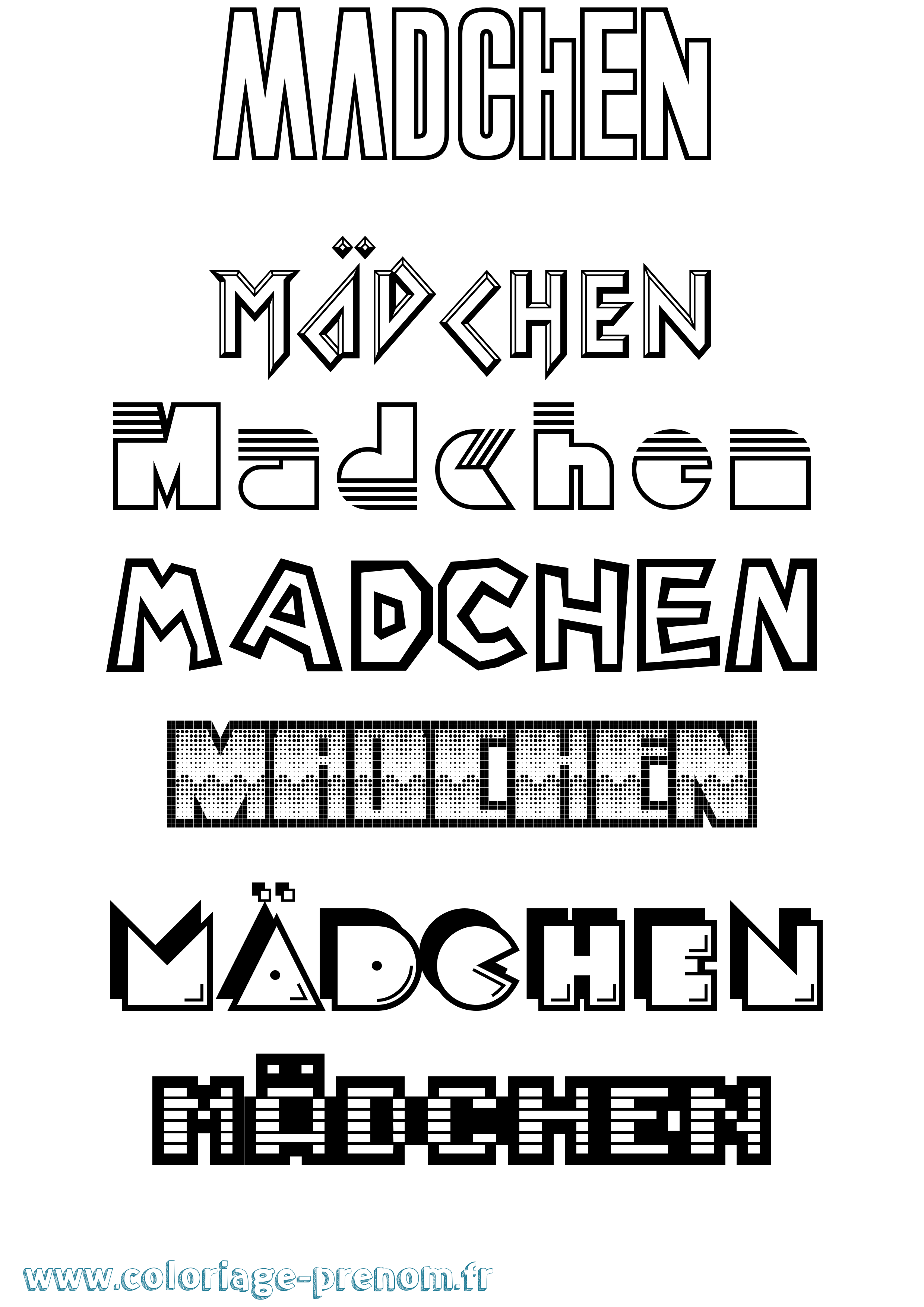 Coloriage Mädchen Jeux Vidéos Coloriage prénom Mädchen Jeux Vidéos