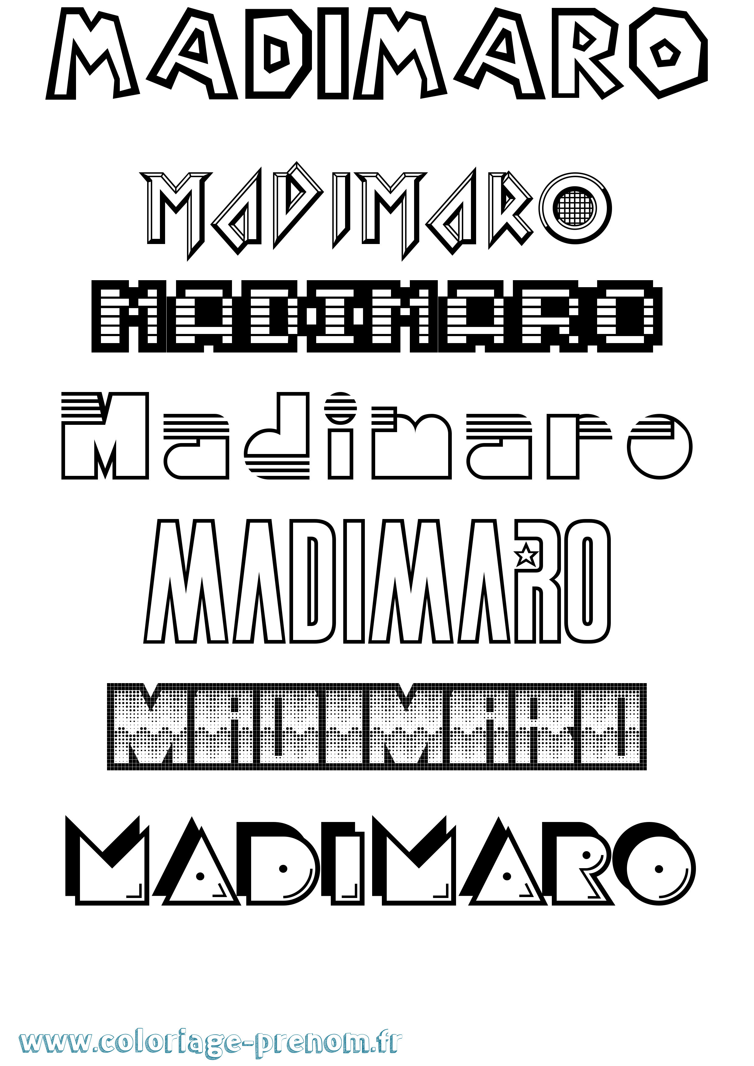 Coloriage Madimaro Jeux Vidéos Coloriage prénom Madimaro Jeux Vidéos