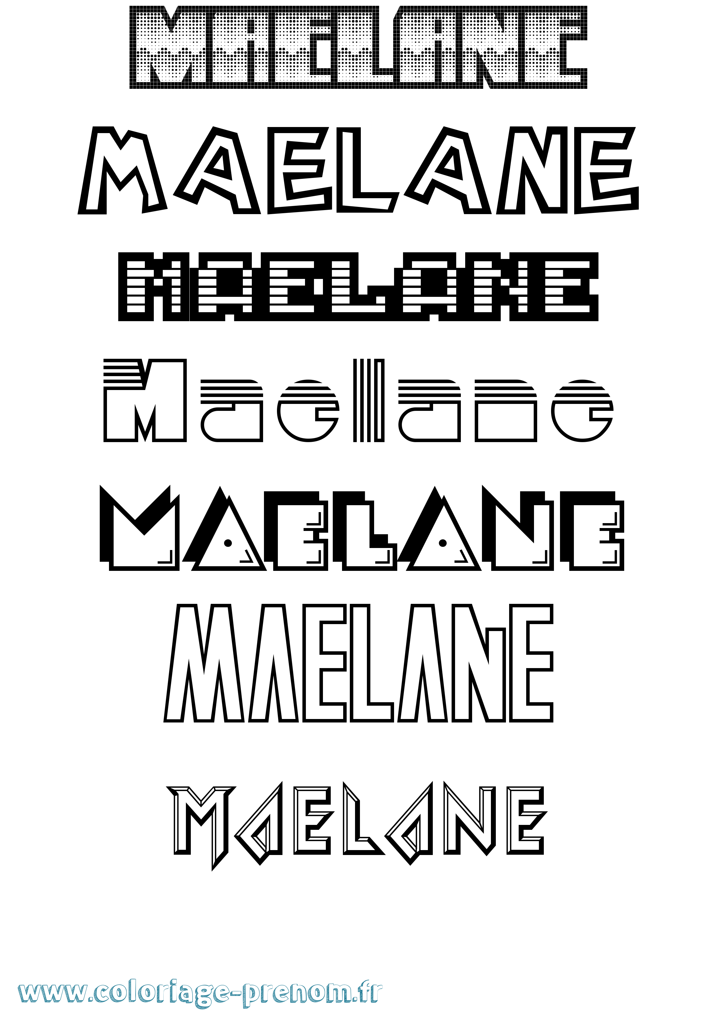 Coloriage Maelane Jeux Vidéos Coloriage prénom Maelane Jeux Vidéos