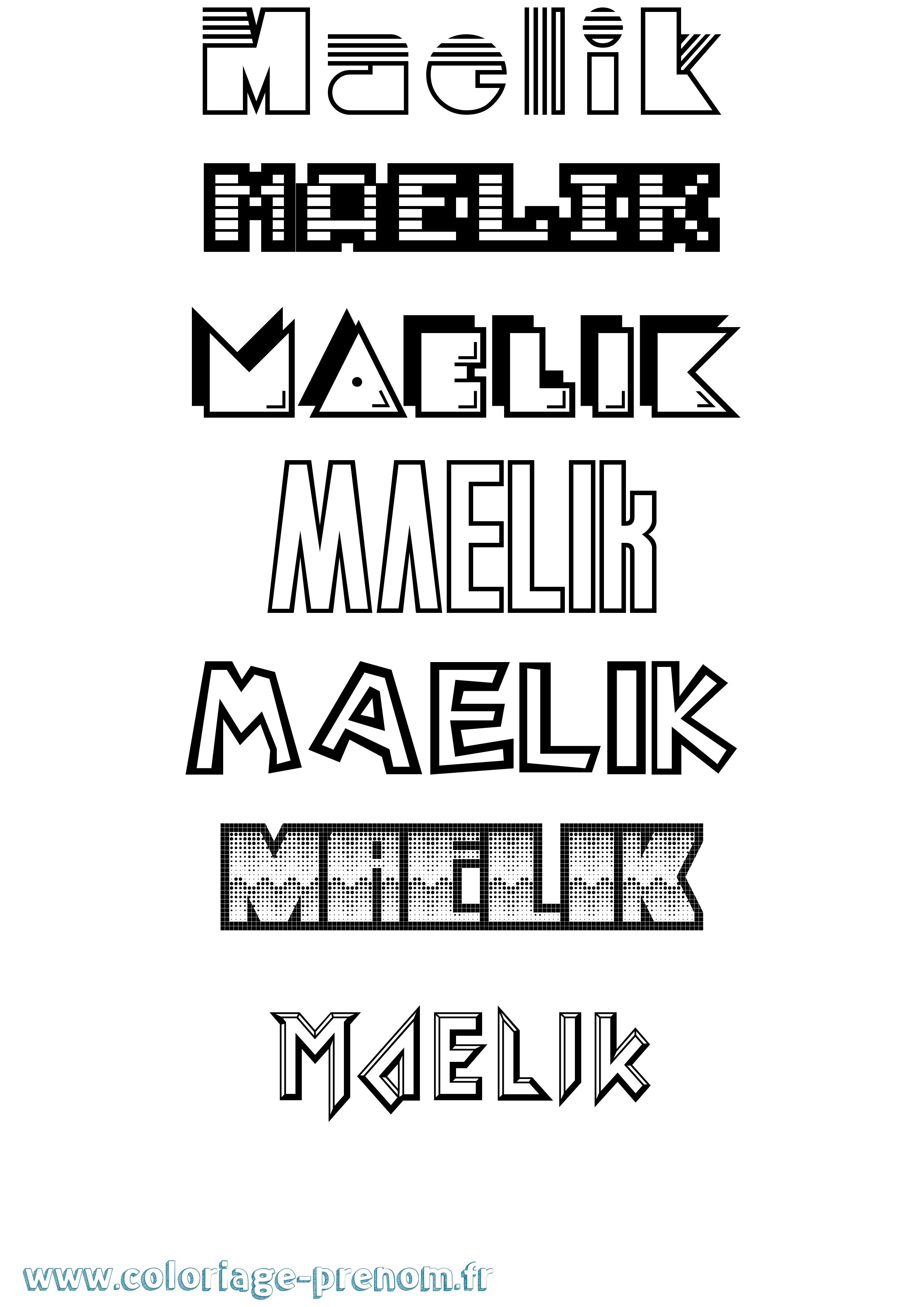 Coloriage Maelik Jeux Vidéos Coloriage prénom Maelik Jeux Vidéos
