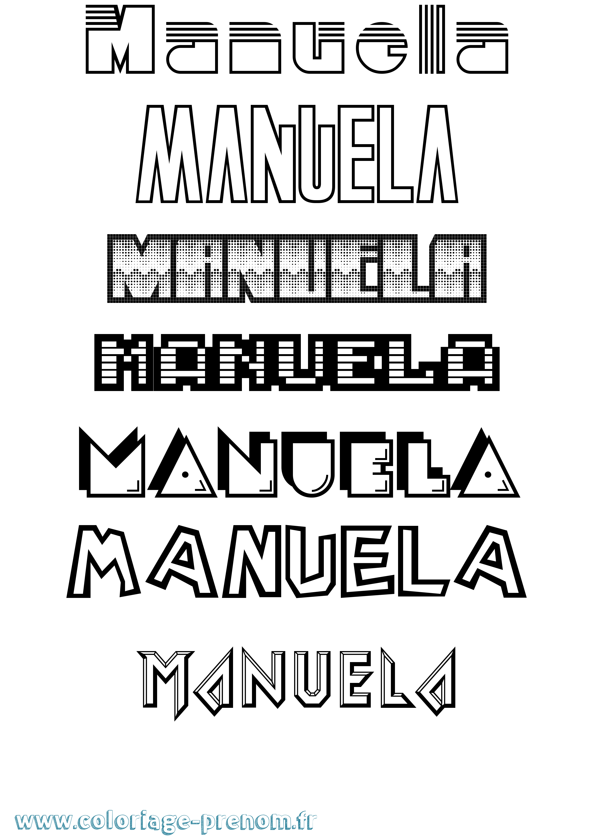 Coloriage Manuela Jeux Vidéos Coloriage prénom Manuela Jeux Vidéos