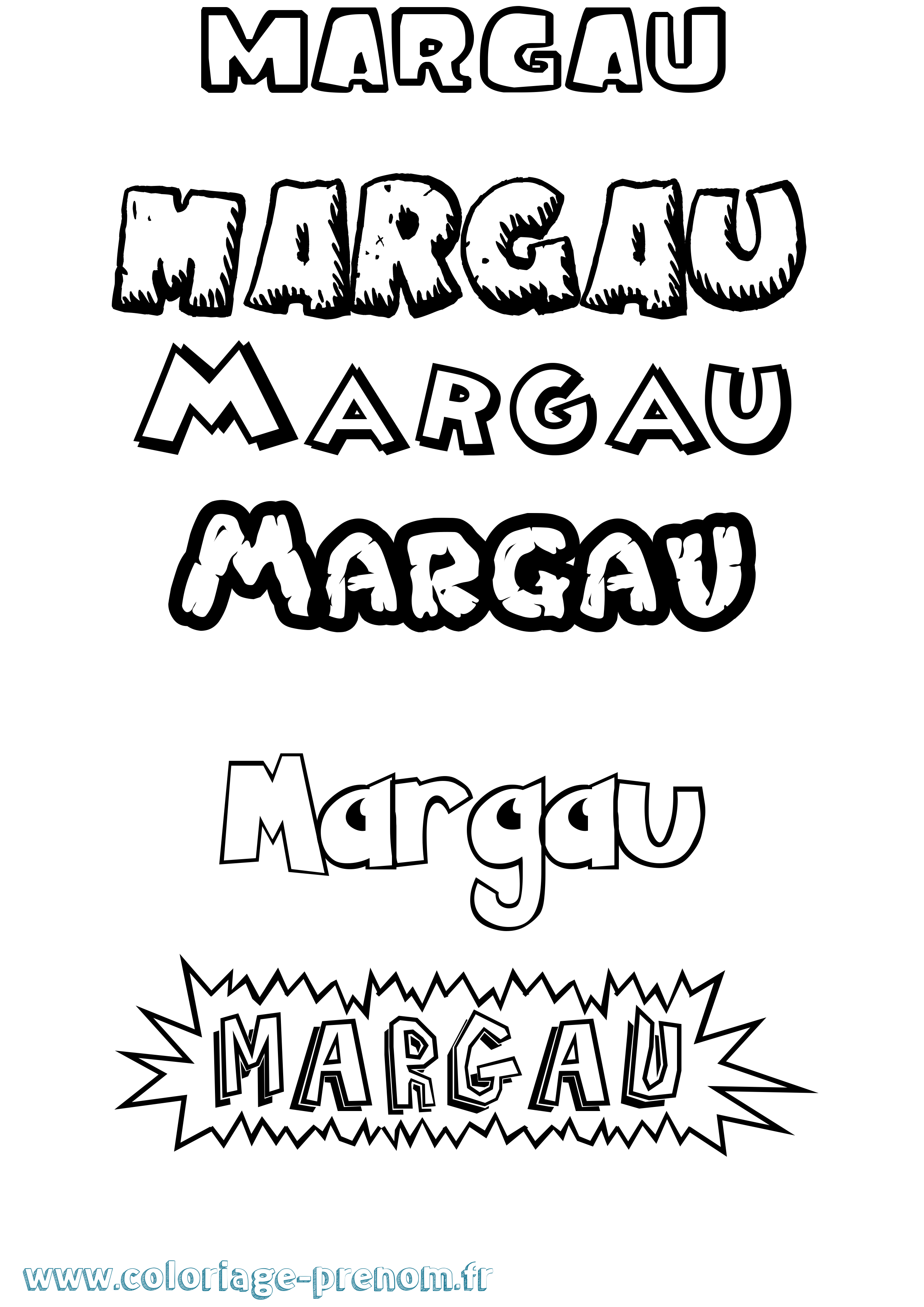 Coloriage prénom Margau Dessin Animé