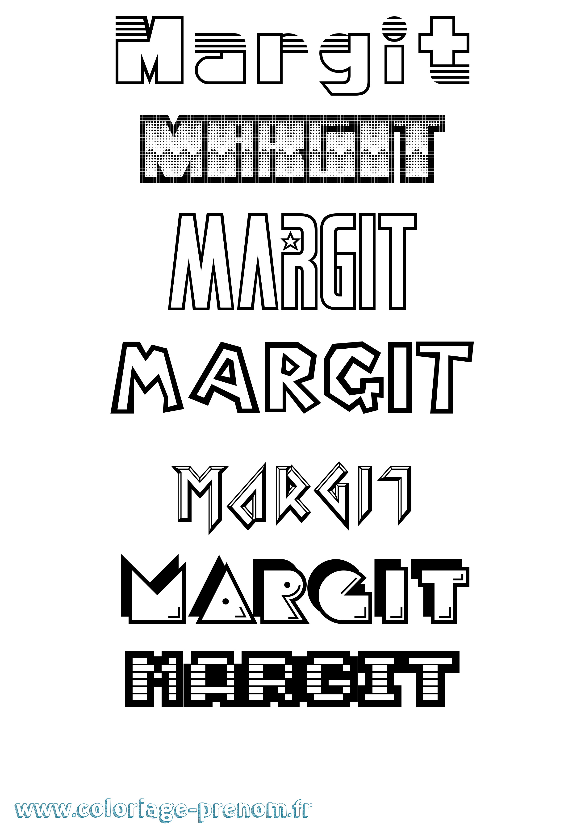 Coloriage prénom Margit Jeux Vidéos