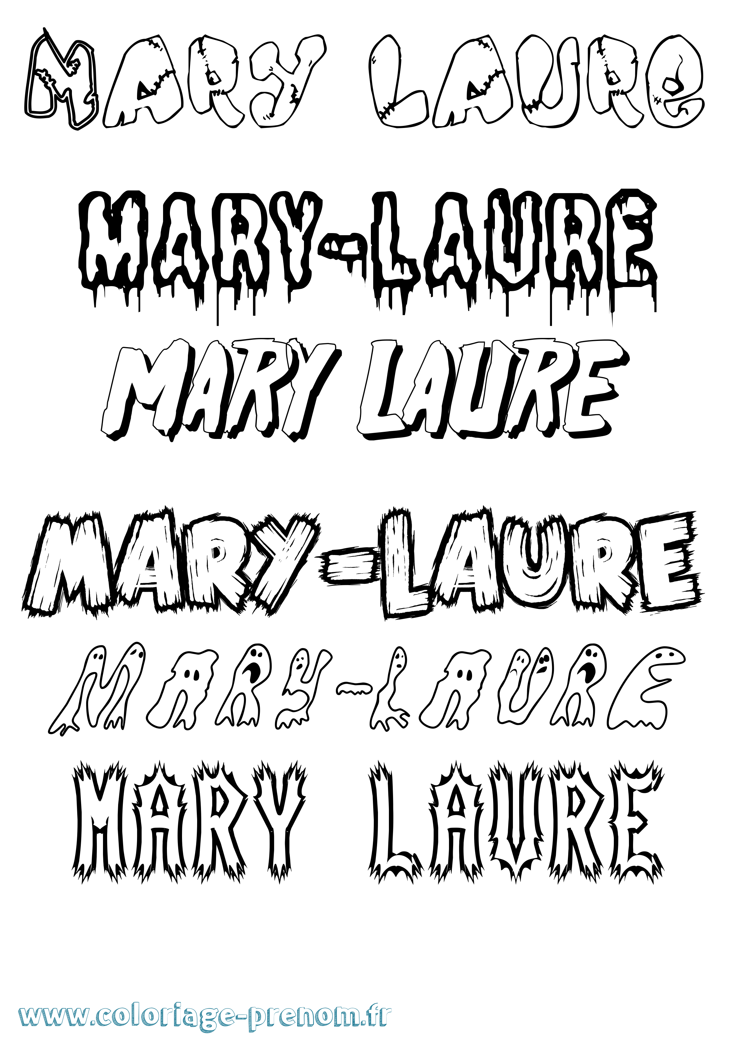 Coloriage prénom Mary-Laure Frisson