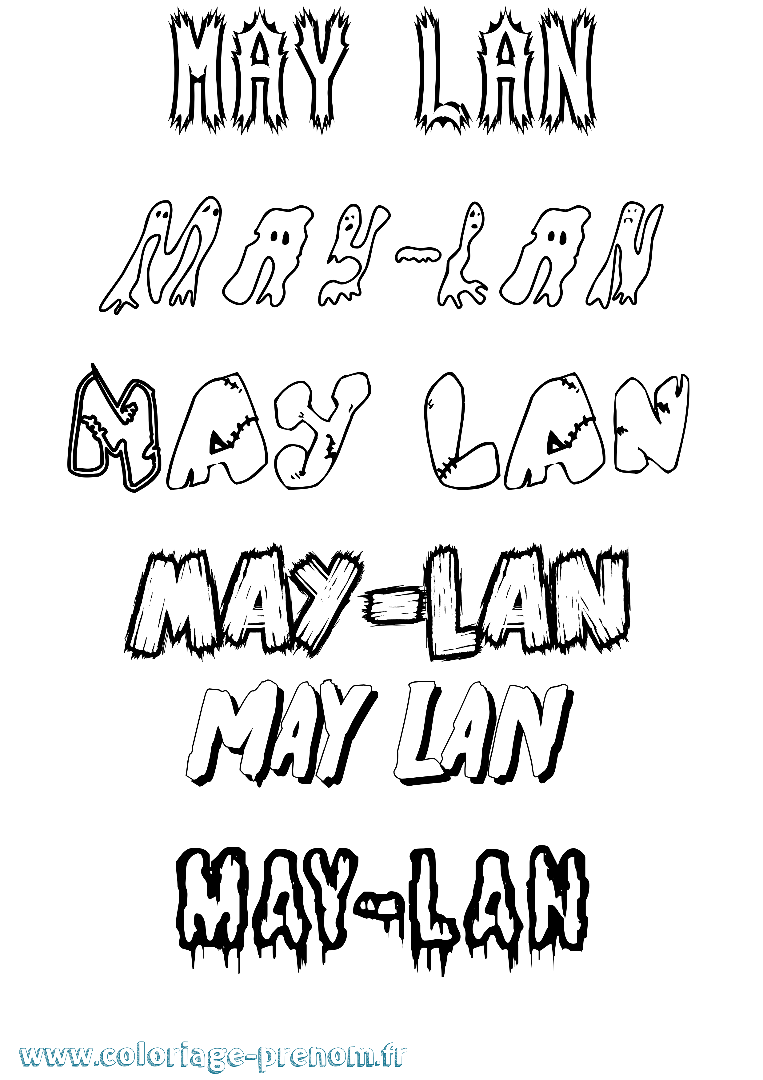 Coloriage prénom May-Lan Frisson