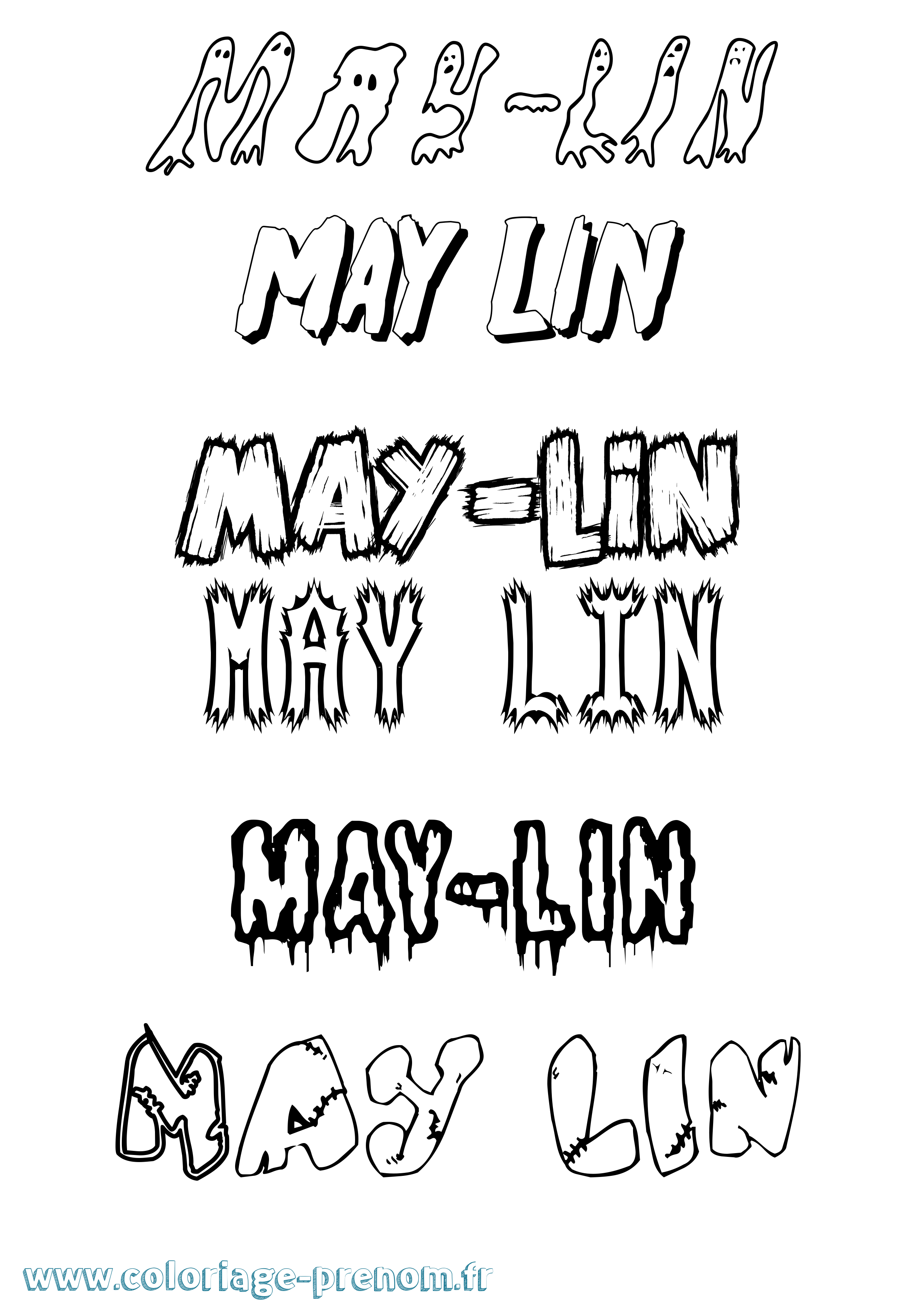 Coloriage prénom May-Lin Frisson